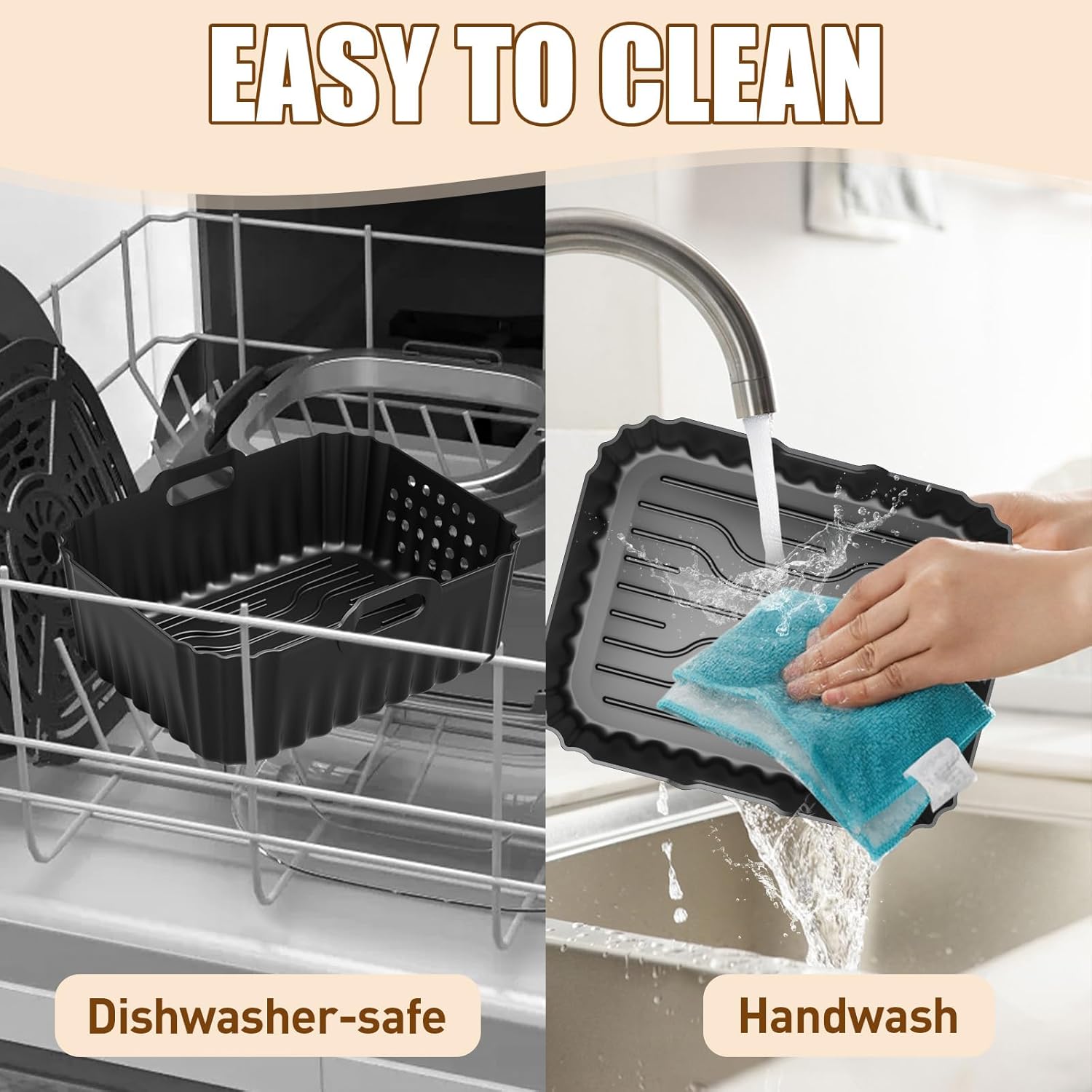 Air Fryer Accessories for Philips 4000 Series 10L Dual Basket Mould Set