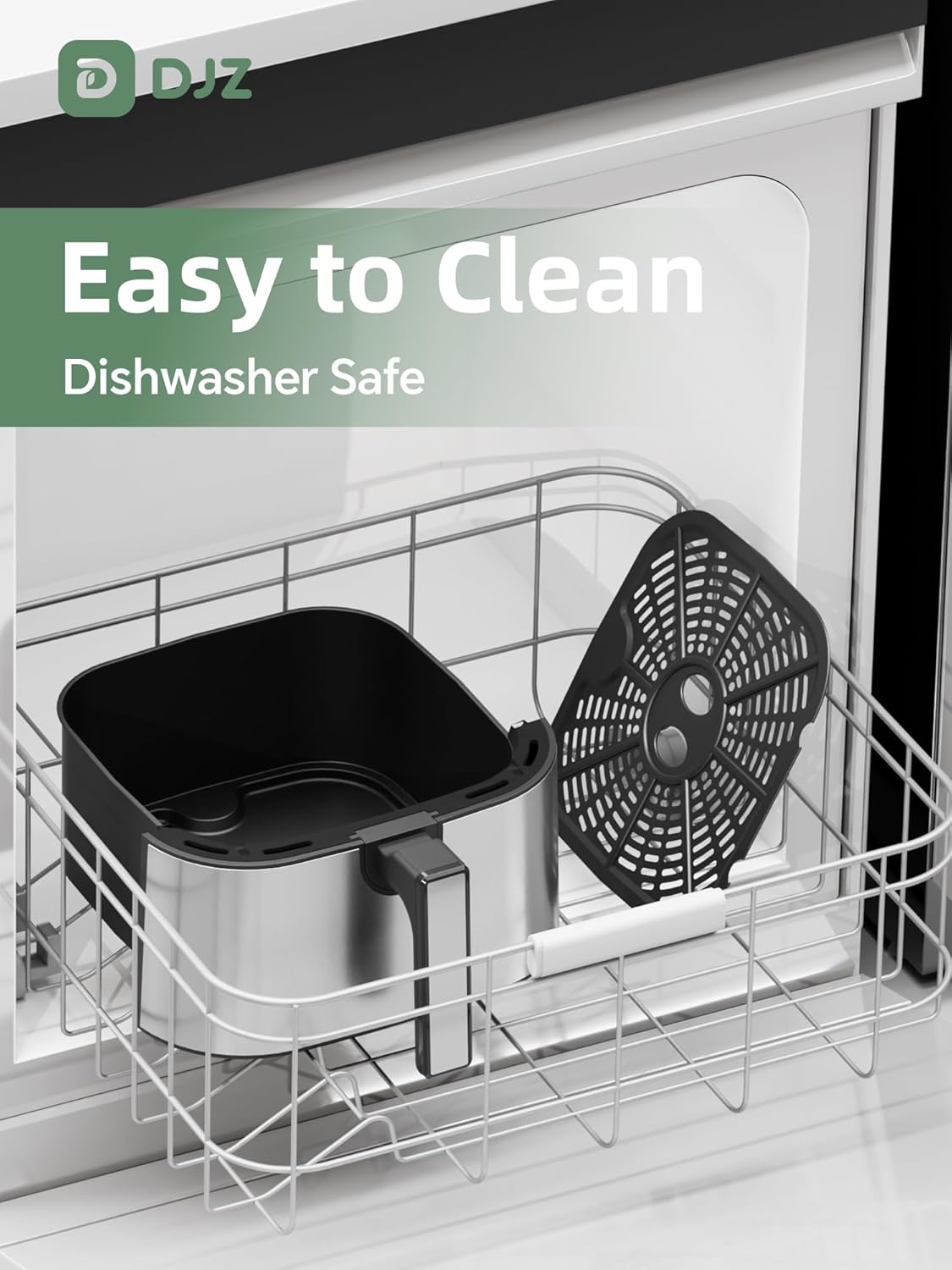 DJZ 7L Air Fryer 1650W RapidAir 12 Presets Digital Touchscreen