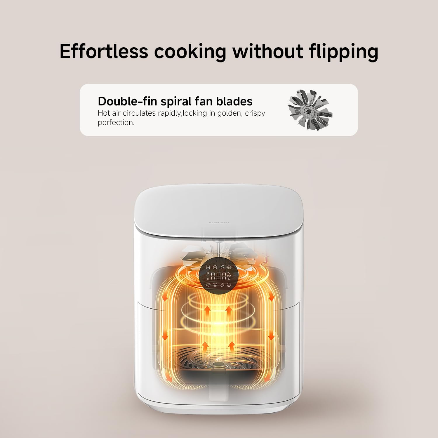 Xiaomi 6.5L Air Fryer 360° Rapid Convection 7 Presets