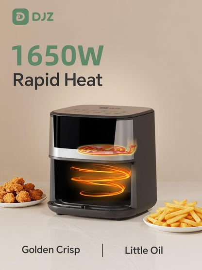 DJZ 7L Air Fryer 1650W RapidAir 12 Presets Digital Touchscreen