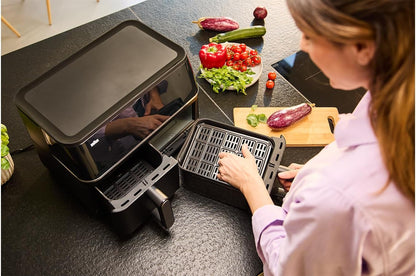 Braun TwinCook 5 Dual Air Fryer 10L 2400W Touch Control Black