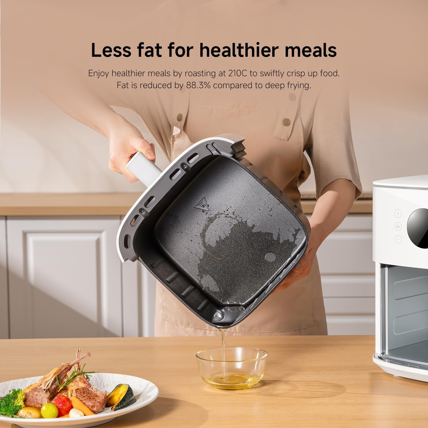 Xiaomi 6.5L Air Fryer 360° Rapid Convection 7 Presets