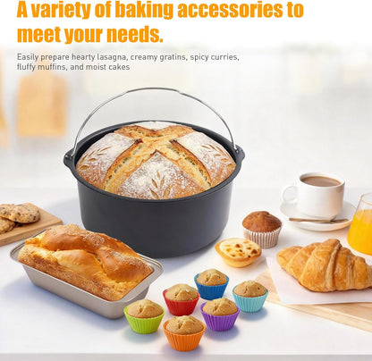 Air Fryer Accessories for Philips 4000 Series 10L Dual Basket Mould Set