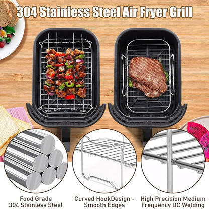 Air Fryer Accessories for Philips 4000 Series 10L Dual Basket Mould Set