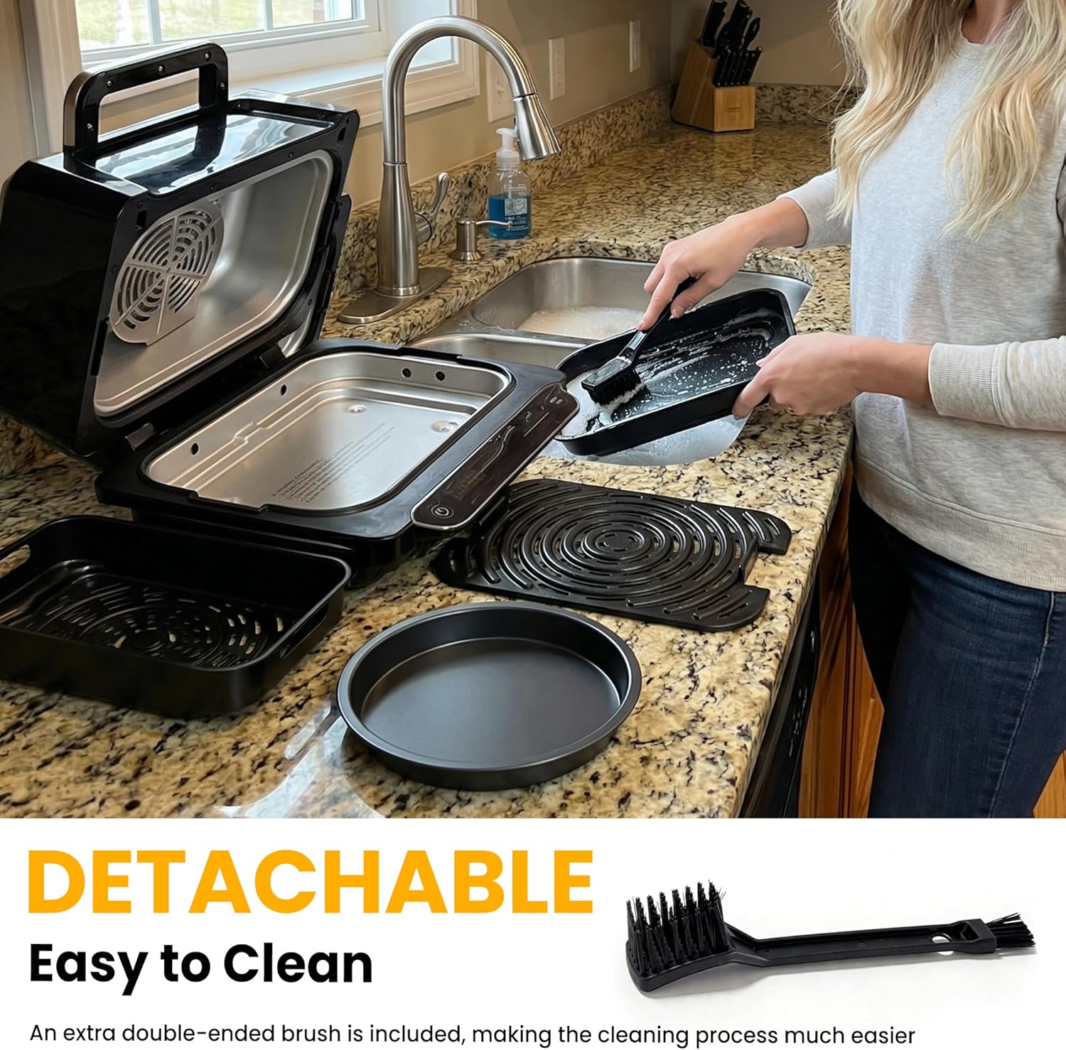 Advwin 6L Air Fryer Oven 8-in-1 1900W Digital Convection Cooker